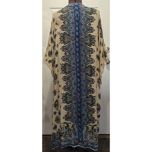 Sz 1X Pinky Paisley Duster Kimono - Boho! - Picture 6 of 13